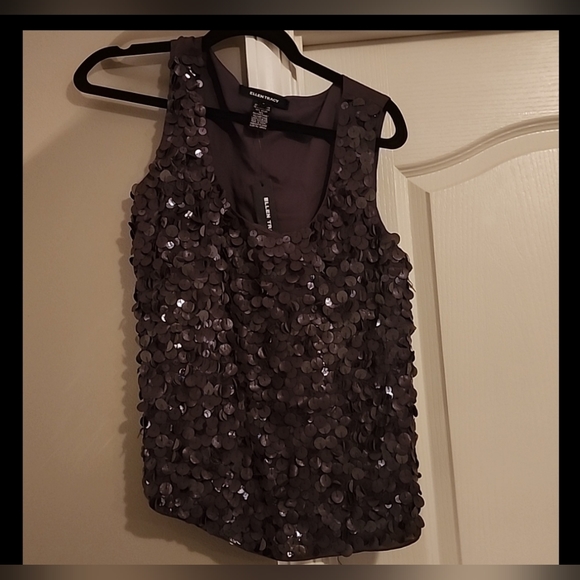 Ellen Tracy  plum 100% silk blouse - Picture 1 of 10